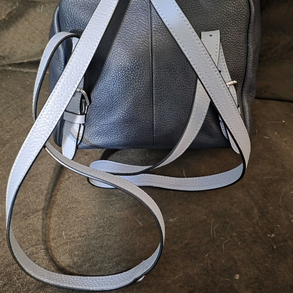 Brand New Without Tags Coach Pennie Leather Mini Bookbag Backpack Navy - Picture 4 of 16